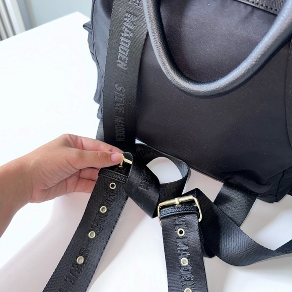 Steve Madden Nylon Blackpack in Black School College main image 11